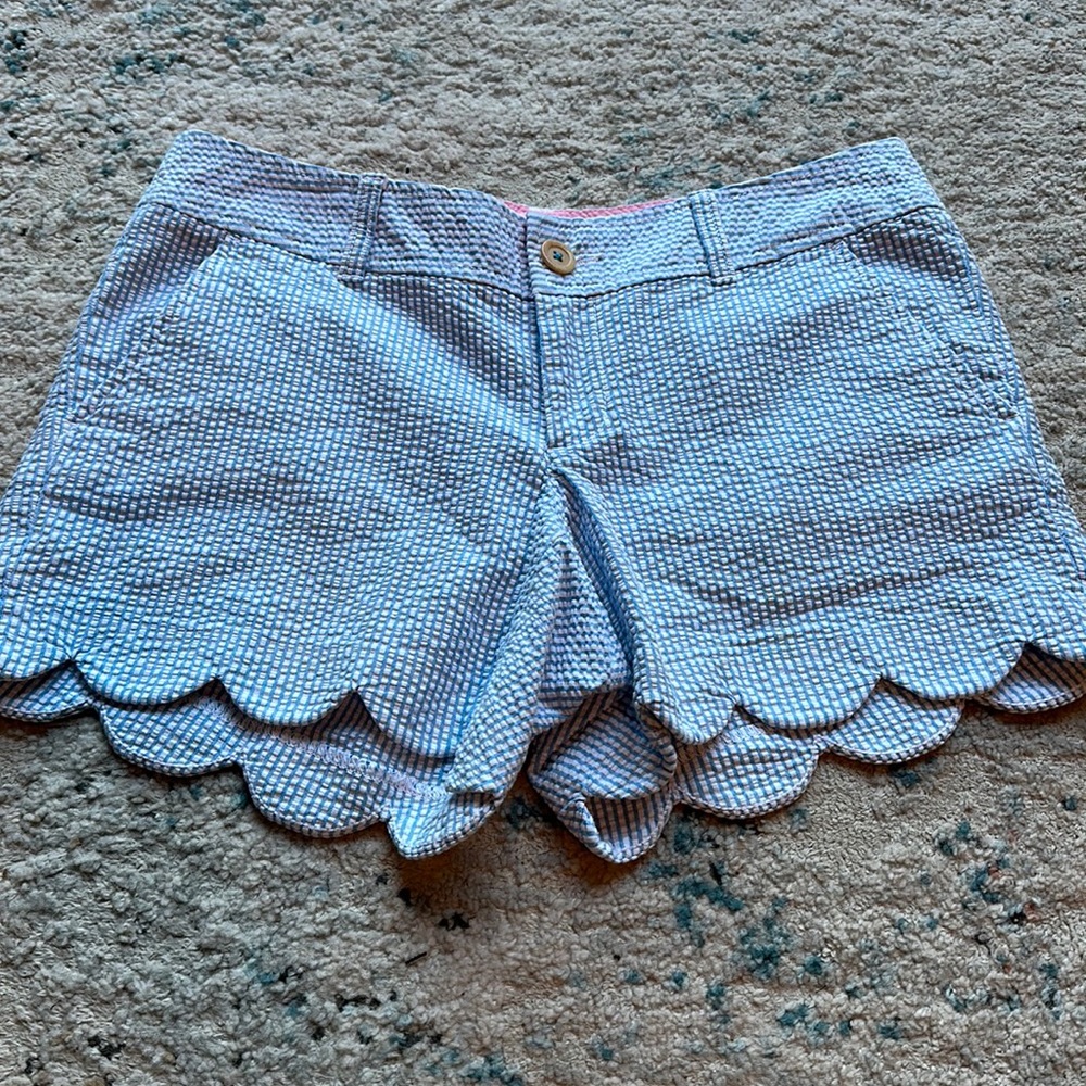 Lily Pulitzer Buttercup Blue/White Shorts Size 4